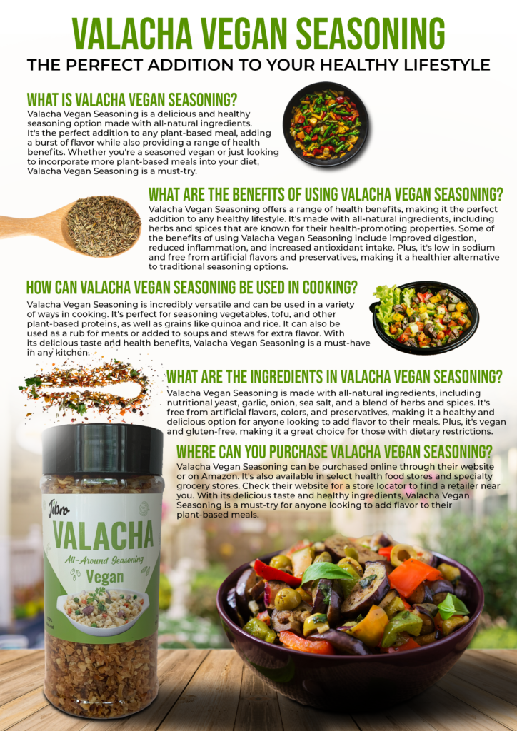 Valacha Vegan Seasoning: The Perfect Addition to Your Healthy Lifestyle